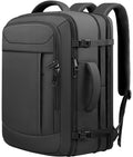 JARWAM Carry On Backpack with LifetimeWarranty, Expandable Travel Backpack for Men, TSA Flight Approved Anti-Theft Large Duffel Bag Fits 17.3 Inch Laptop, Black