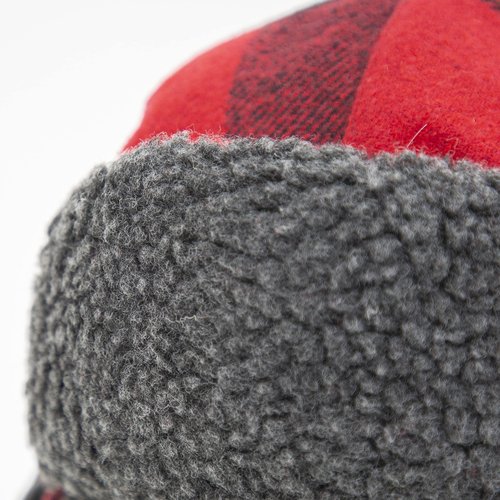 Eskimo Youth Plaid Alaskan Sherpa Hat, Buffalo Plaid, One Size