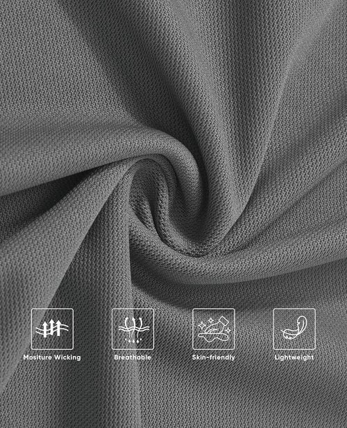 Alimens & Gentle Men's Tactical Polo Shirt - Short Sleeve Dry Fit Golf Top for Outdoor Sports