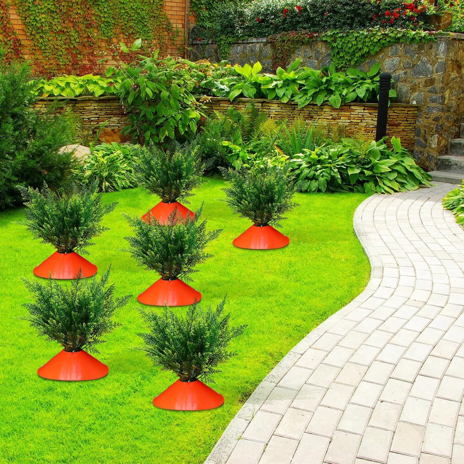Skiennix Easter Yard Carrots Decorations - 12 Set Outdoor Fake Carrots for Spring Lawn Decor