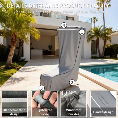 Electric Scooter Cover, 1680D Heavy Duty Waterproof and Dustproof Oxford Cloth, UV Resistant & Anti-Scratch, Includes Storage Pouch, A Better Fitting Electric Scooter Cover (Gray, 54x8x52 inch)