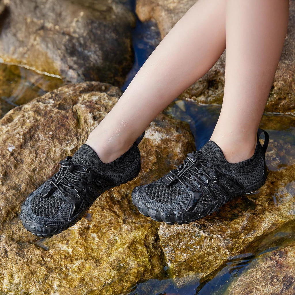 STELLE Water Shoes - Kids Barefoot Quick-Drying Sports Shoes | Adjustable Laces, Non-Slip Design