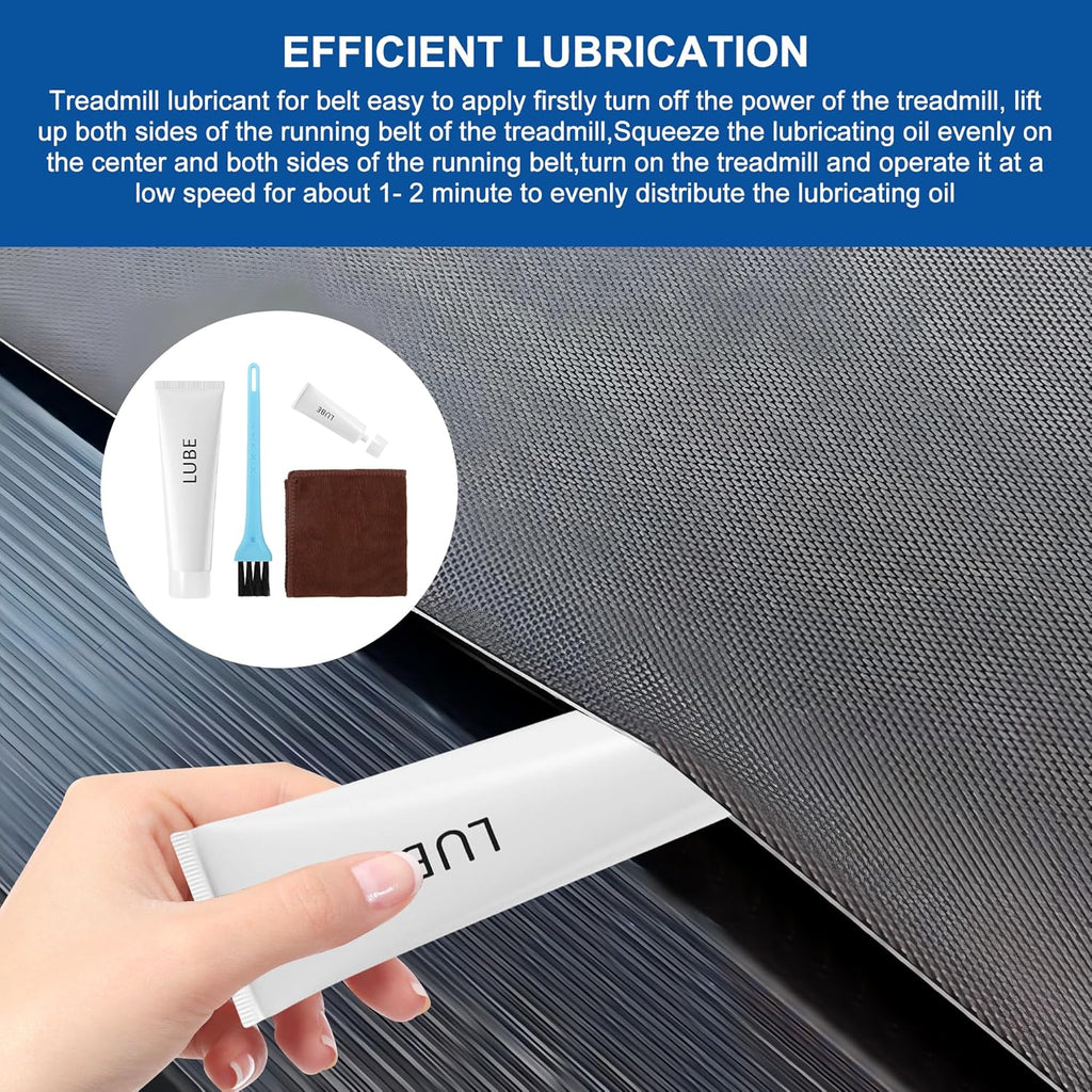 Spirit Treadmill Lubricant - Silicone Maintenance Oil for Treadmills | Includes Cleaning Cloth & Brush