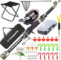 DaddyGoFish Kids Fishing Pole - Rod Reel Combo Tackle Box Starter Set - First Year Small Dock Gear Kit for Boys Girls Toddler Youth Age Beginner Little Children Junior Anglers