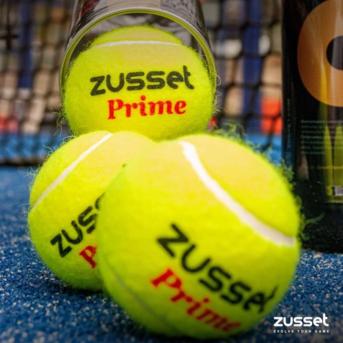 ZUSSET Padel Balls Prime 2025 (3 Pack) | High-Pressure High-Speed Response for Explosive Shots | Reinforced Felt for Extended Durability & Accuracy | Tournament-Ready Padel Ball for Pro Competitions
