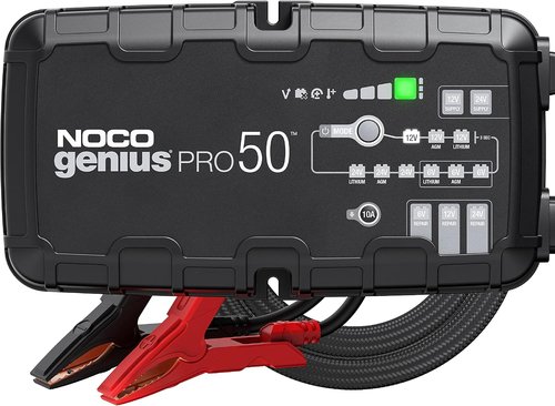 NOCO GeniusPRO50 Smart Battery Charger | 50A 6V/12V/24V Maintainer & Desulfator with Overcharge Protection