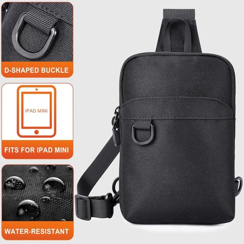 HILOMON RFID Blocking Small Sling Bag - Mini Crossbody for Travel & Hiking | Unisex Design