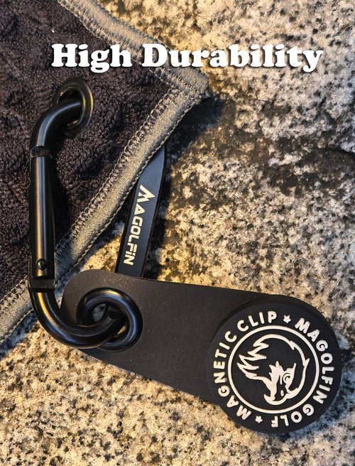 Mangetic Clip for Golf Towels, Powered Magnet with Clip, Removable from Golf Towels, Golf Accessories, Golf Cart Accessories