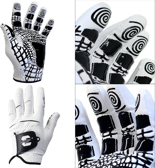 MONKEY GRIP Golf Glove - Premium Synthetic Nonslip Spider Grip for All Weather | Left Hand