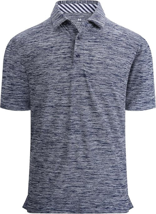 Alex Vando Men's Golf Shirt - Moisture-Wicking Quick-Dry Short Sleeve Polo in Various Colors