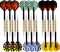 MaxMau Steel Tip Darts Set - Professional Metal Darts for Dartboard | 18 Pieces Included