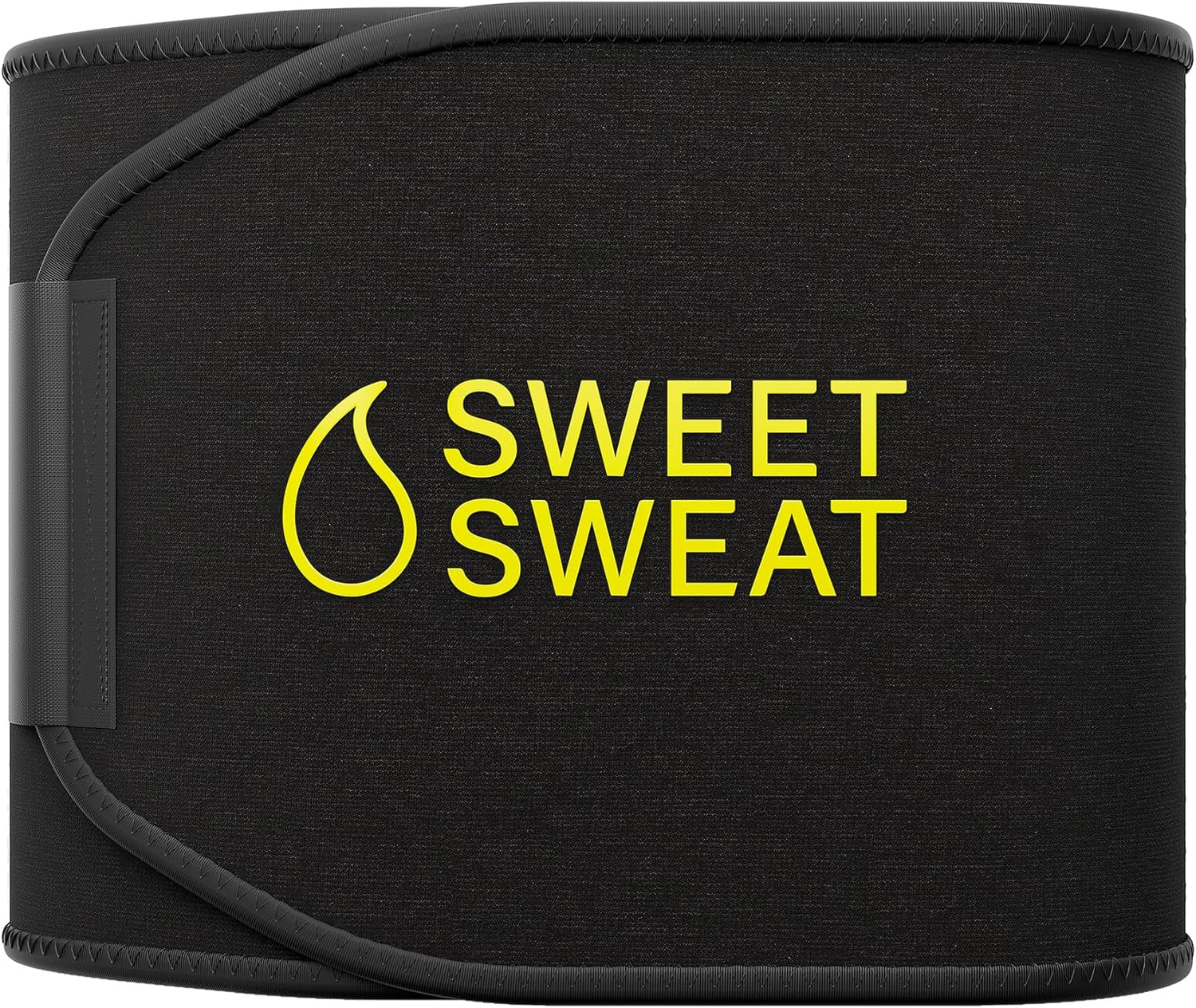 Sports Research Waist Trimmer Pack - Sweet Sweat Waist Trimmer (Black/Yellow, Small) & Original Scent Gel Stick (6.4oz)