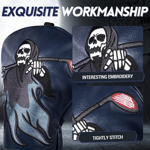 Big Crazy Golf Club Head Covers Funny Unique Headcovers Driver Headcovers with Soft Lining, Funny Driver Headcover, Driver Cover Golf Gift for Man Women