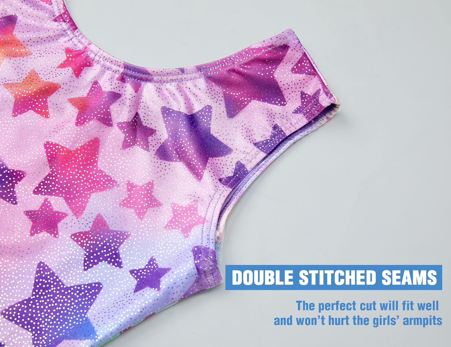 TENVDA Gymnastics Leotards - Sparkly Colorful One-Piece Outfit for Girls | Sizes 2-12 Years