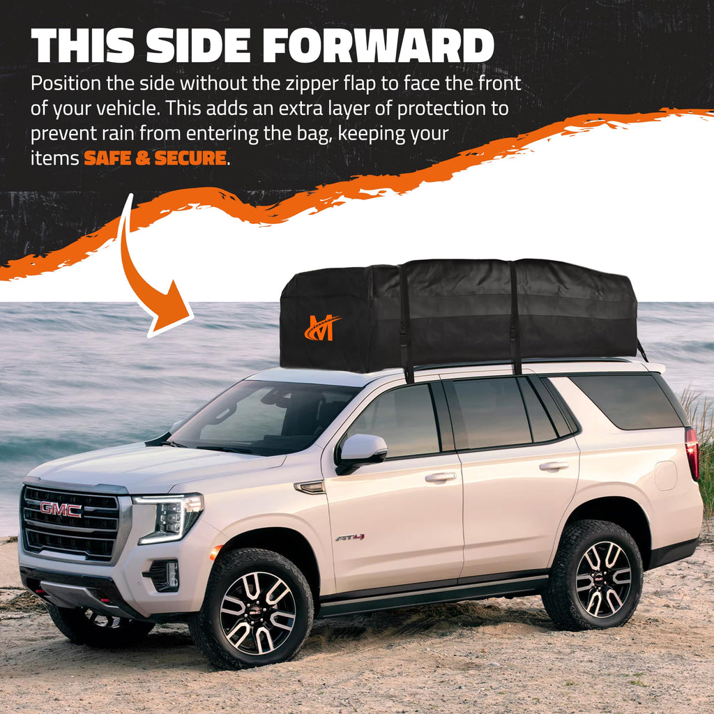 Mockins XXL 50 CuFt Heavy Duty Car Rooftop Cargo Carrier Bag 85"x50"x20"