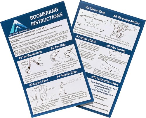 Kidrang Boomerangs for Kids - Soft & Safe Design for Right-Handed Throwing | 2-Pack with Instructions