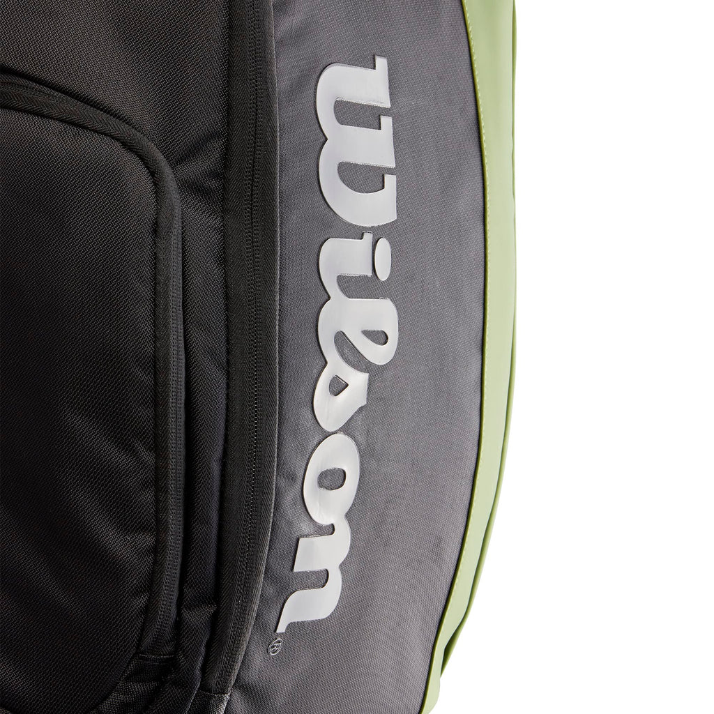 Wilson Blade V8 Super Tour Tennis Backpack - Green/Black, Holds up to 2 Rackets