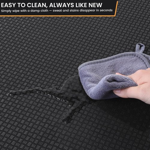 MABOZOO 0.5 Inch Walking Pad Mat, 55x24 Inch Non-Slip Treadmill Mat for Walking Pad, Treadmill, Bike, Exercise, Heavy Duty Workout Floor Protection for Carpet Floors(Black)