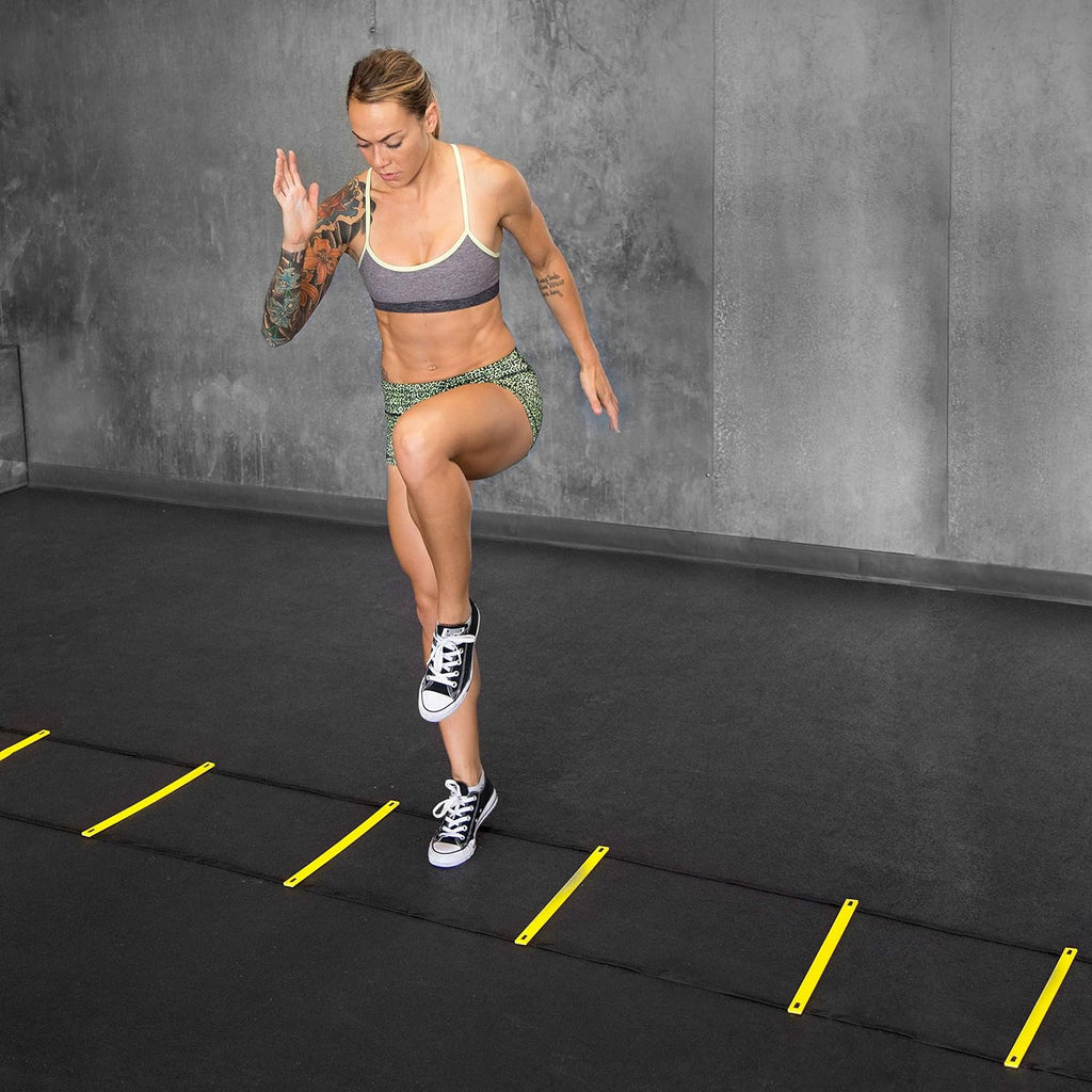 ProsourceFit Speed Agility Ladder - Enhance Speed Training & Sports Agility | 8, 12, 20 Rungs with Free Carrying Bag