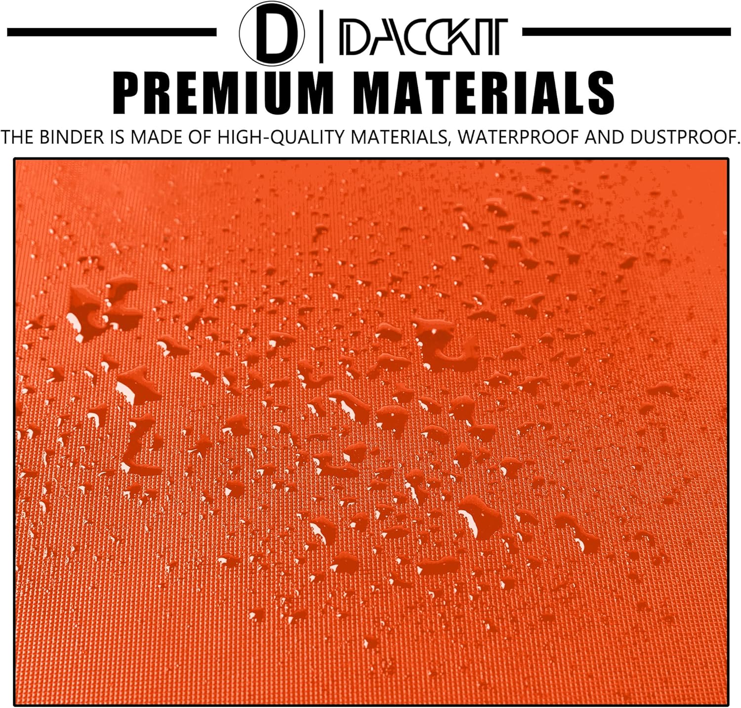 Premium Card Binder - 12 Pocket Design for 1200 Trading & Sports Cards | Model D, Bright Orange