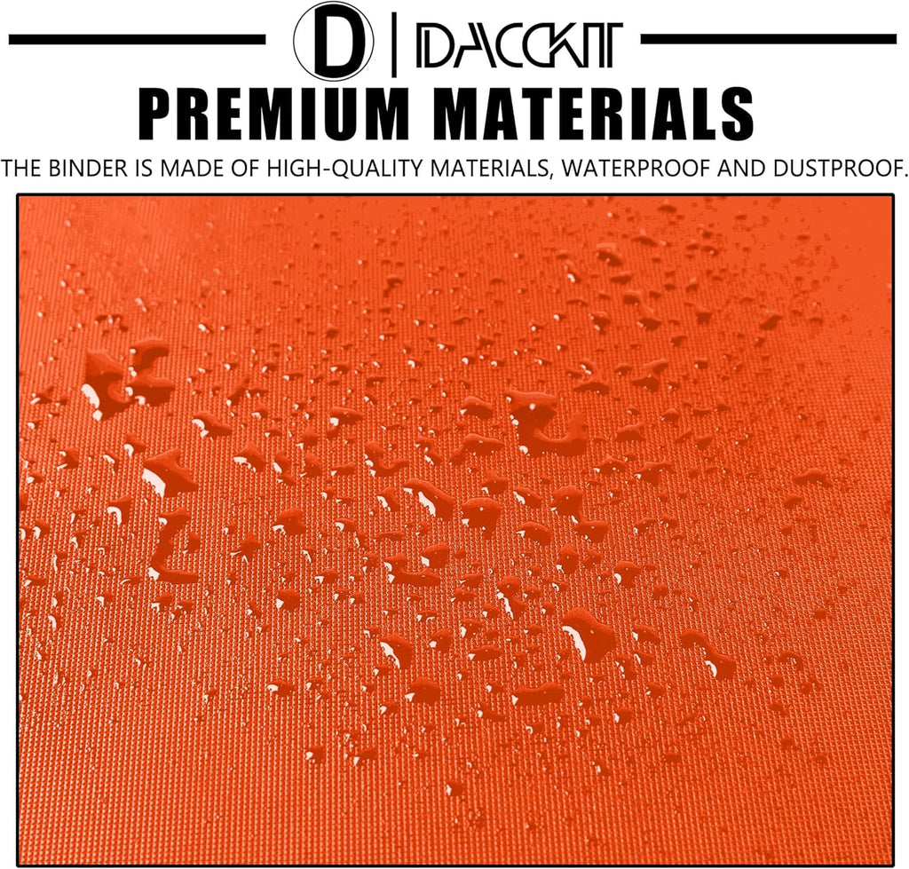 Premium 2000 Pocket Card Binder - Ringless Trading Card Album Fits 2000 Cards | Bright Orange
