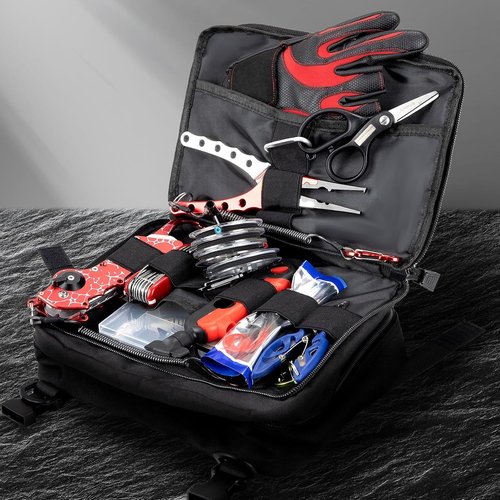 Jueachy Tactical Molle Pouch - Large Utility Tool Organizer with Expandable Design & U.S.A Patch Included