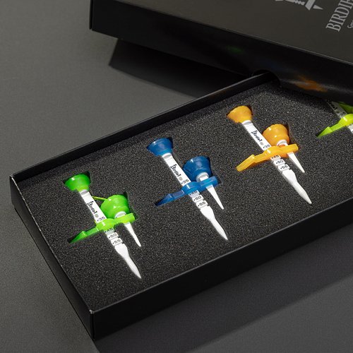 KPRODUCT4U Birdie1 Smart Golf Tees (Long Tees+Short Tees) 4P (Yellow+Green+Blue+Orange), Gift Set