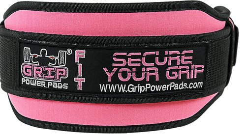 Pro Lifting Belt for Women - Black and Pink Weightlifting Support Belt - 5" Wide - 3 Length Sizes - Rubber Pull for Easy Removal - Stylish Fitness Gear & Exercise Accessories (Pink, X-Small)