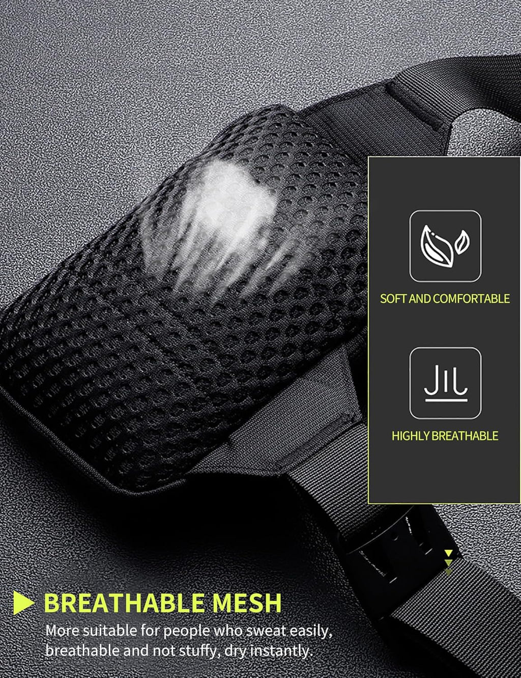 Peicees Mini Crossbody Sling Bag - Water Resistant Dual Pocket Phone Holder for Travel & Gym