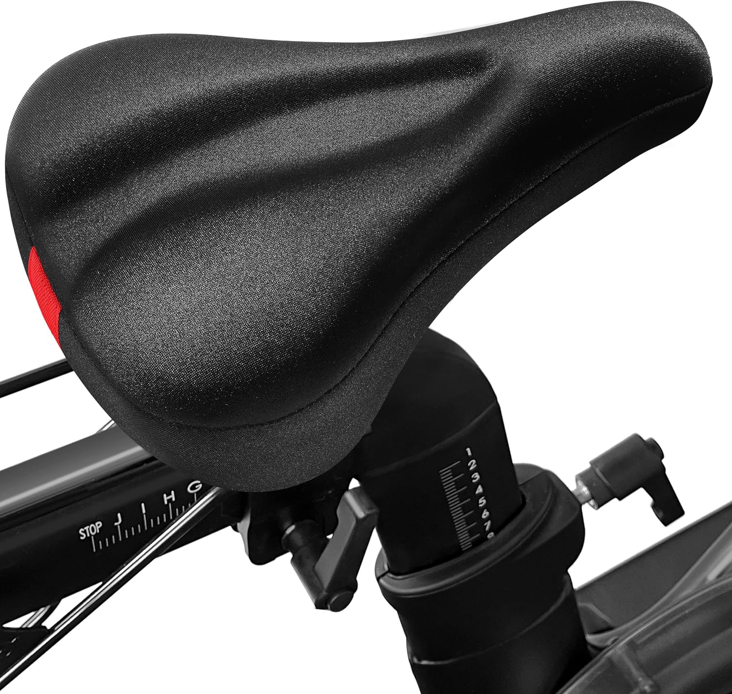 Peloton Bike Seat Cushion - Gel Bicycle Seat Cover for Ultimate Comfort | Extra Padded Memory Foam, 11”x7”