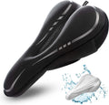 Skiennix Narrow Gel Bike Seat Cushion - Extra Soft Memory Foam & Gel Cover for All Bikes - Unisex