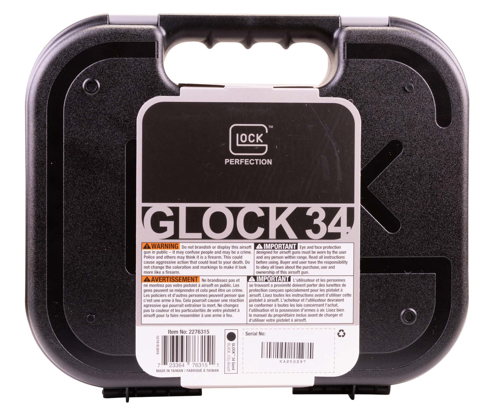 Glock 34 Gen4 Blowback 6mm BB Pistol Airsoft Gun