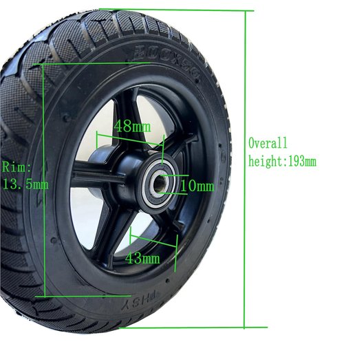 8 Inch Wheel 8" Solid Tire Wheel Electric Scooter Aluminium Wheel 200x50 Wheel Replacement EScooter Part