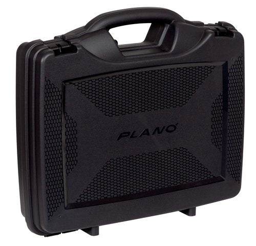 Plano Protector Series Two Pistol Case, Gun Protector with Lockable Latches and Padlock Tabs for Secure Travel, High Density Interlocking Foam,Black