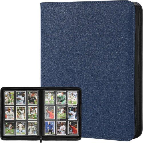 GERMUN Trading Card Binder - Premium 9 Pocket Album for 540 Cards | Double-Sided MTG & TCG Storage (Blue)