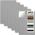 Canvas Patch | 6-Piece Self-Adhesive Waterproof Repair Kit - 5.5 x 8 Inches for Tents, Sofas, Boats & More (Gray)