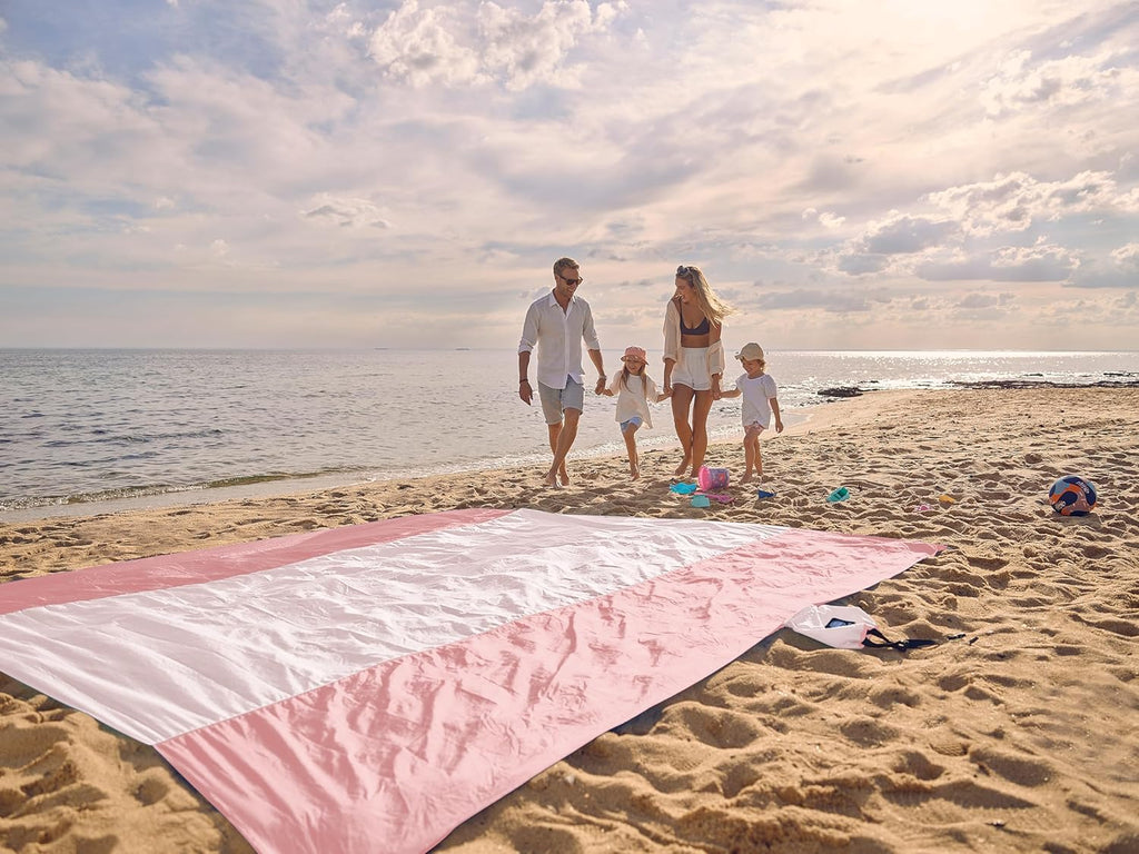 WEKAPO Beach Blanket - Extra Large Sandproof & Waterproof Mat | Quick-Drying, Compact Design for Picnics & Camping