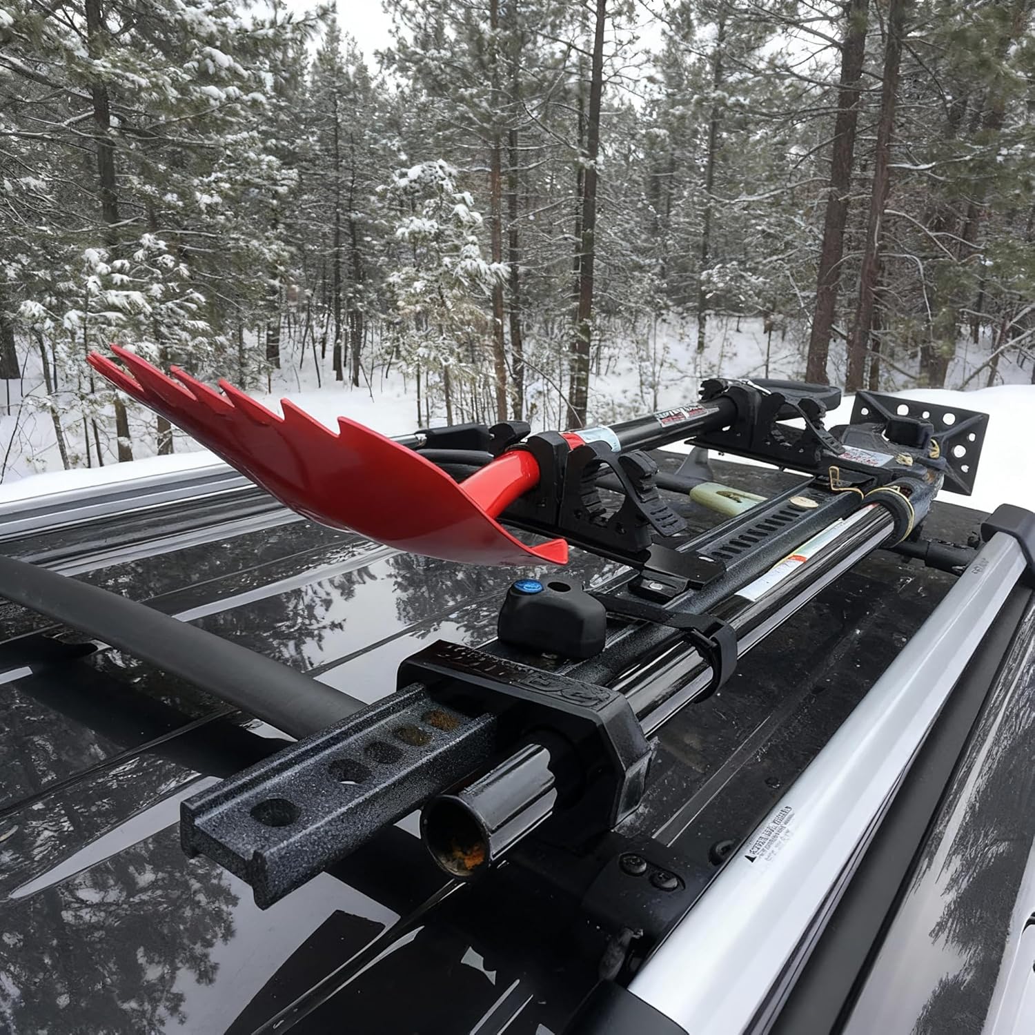 SINOKING Rubber Shovel Mount - Tool Clamp for 1-1/8" to 1-1/2" Objects | Off-Road 4X4 Car Accessory