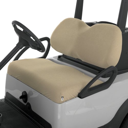 Classic Accessories Fairway Terry Cloth Golf Cart Seat Cover, Light Khaki