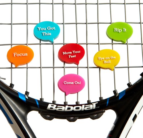 BusyBee Tennis Vibration Dampener in Fun Zipper Gift Pack. Best Shock Absorber (6 Count) Plus a Bonus: Exclusive Mobile App 3 Months Trial