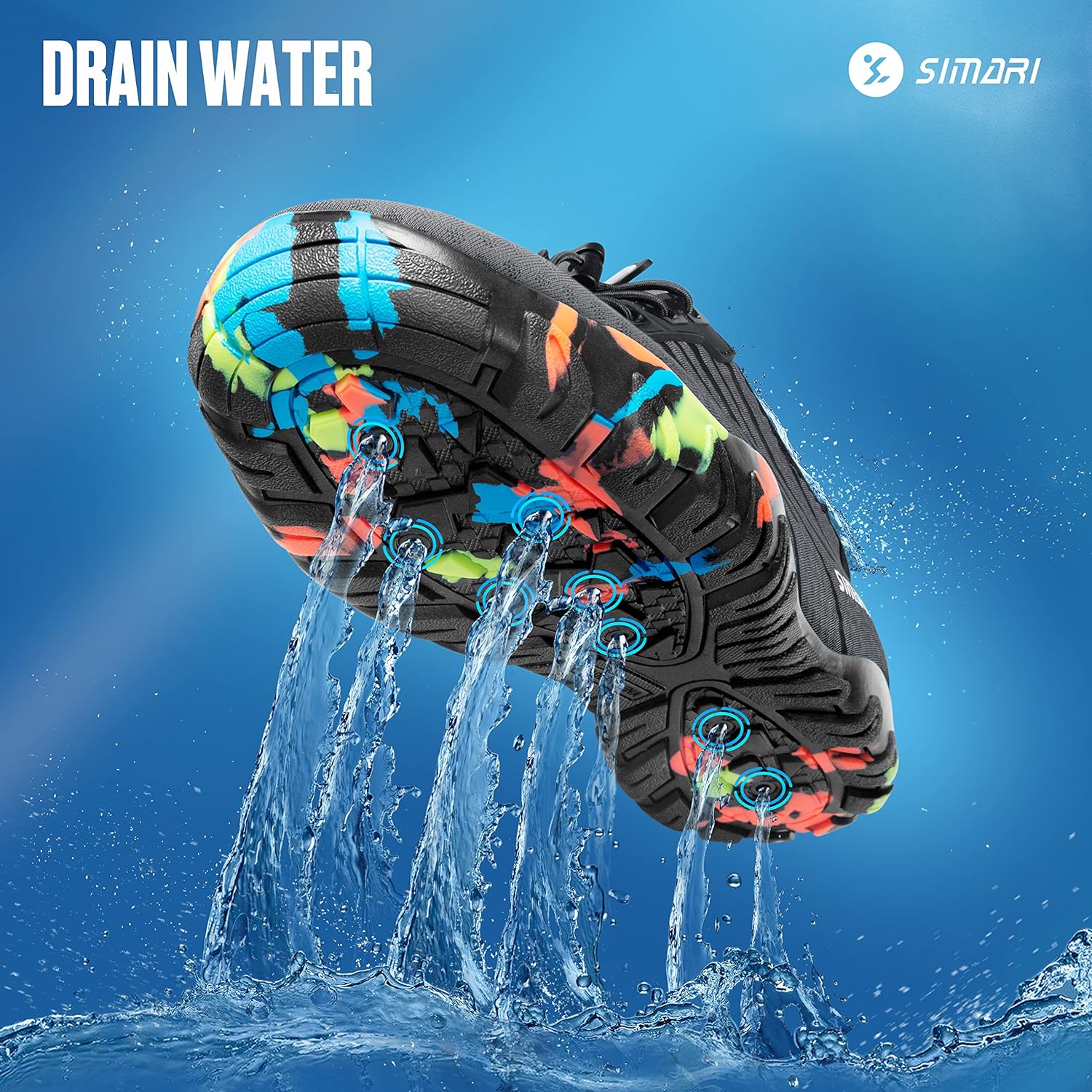 SIMARI Water Shoes - Quick-Dry Barefoot Aqua Socks for Surfing, Swimming & Beach Sports | Lightweight Non-Slip Design