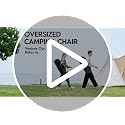 RVIEIS Oversized Heavy Duty Camping Chair 500 LBS Black Non-Heating