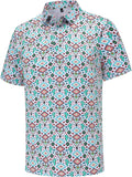 Skiennix Men's Golf Polo Shirt - Short Sleeve Dry Fit Moisture-Wicking Casual Style