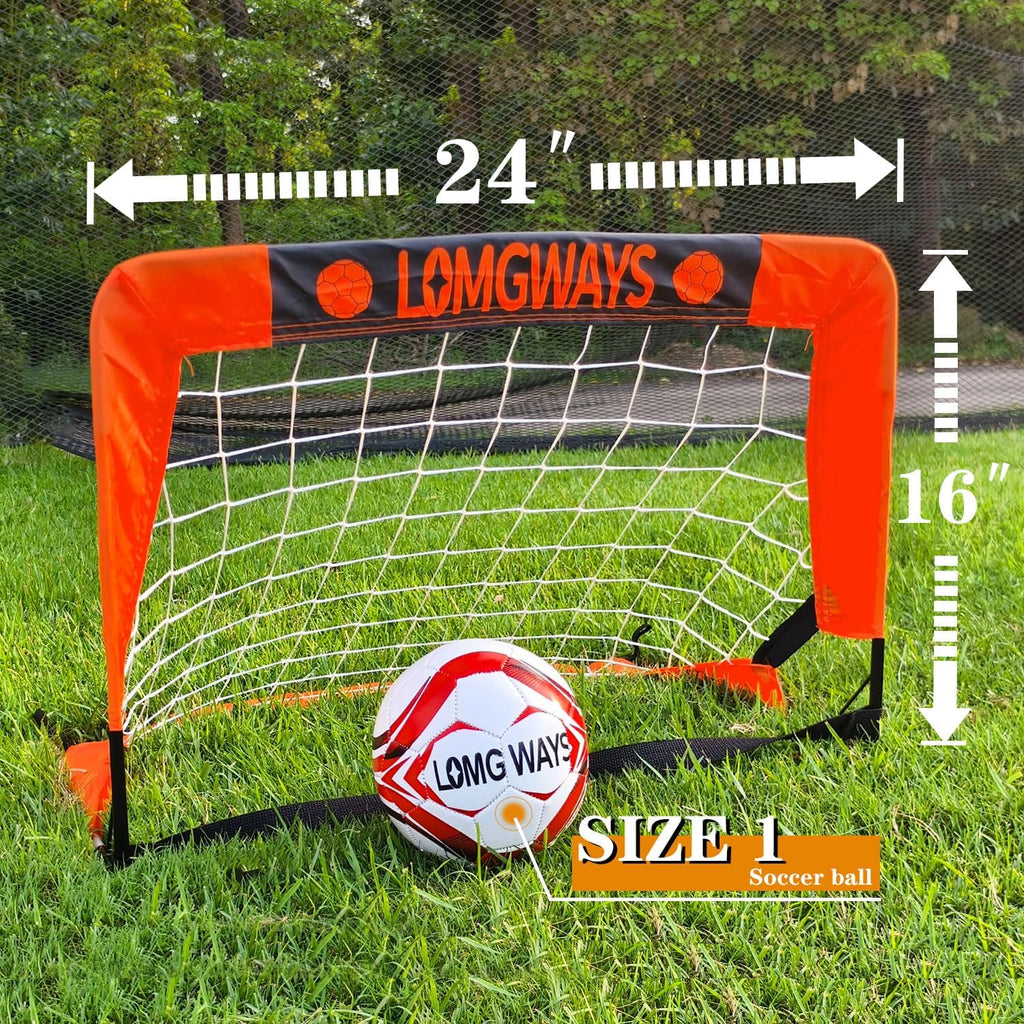 Soccer Goal - Foldable Frame Net for Kids & Youth | Indoor & Outdoor Use with Carry Bag - Easy Setup