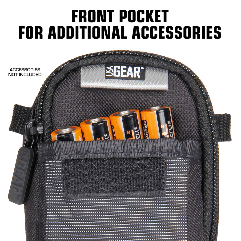 USA Gear Range Finder Golf Case - Shoulder Bag Case Fits Callaway Golf 300, Acer Gadget, Vortex, REDTIGER, Bushnell & More - Laser Rangefinder Carry Bag with Weather Resistant Exterior, Belt Loop
