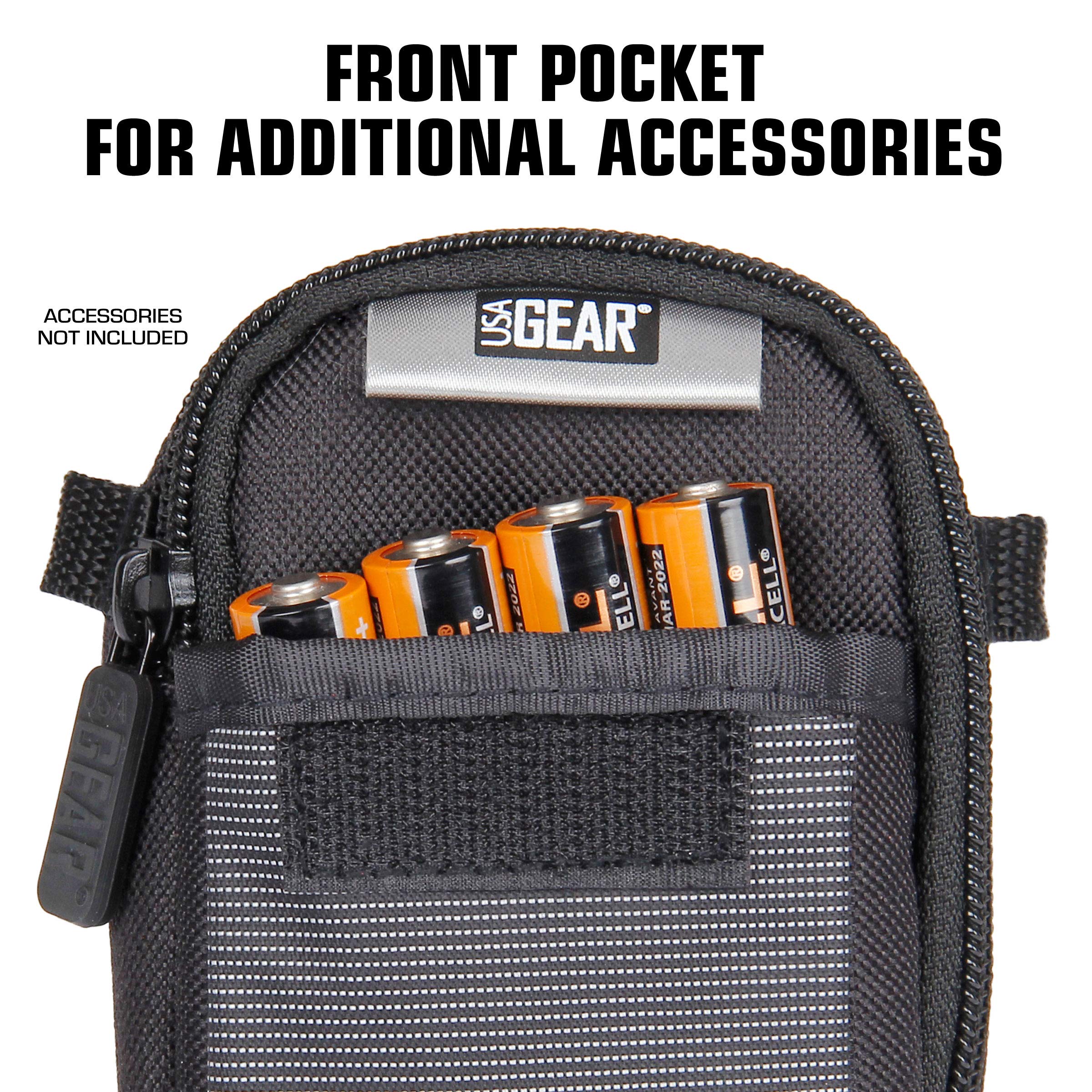 USA Gear Range Finder Golf Case - Shoulder Bag Case Fits Callaway Golf 300, Acer Gadget, Vortex, REDTIGER, Bushnell & More - Laser Rangefinder Carry Bag with Weather Resistant Exterior, Belt Loop