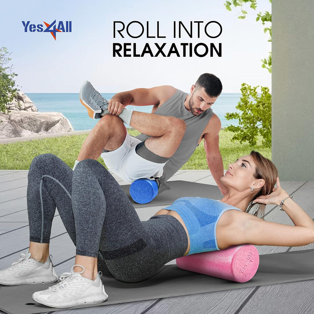 Yes4All High-Density EPP Foam Roller - Versatile Exercise Tool for Yoga, Pilates & Stretching | 12-36 Inch Sizes