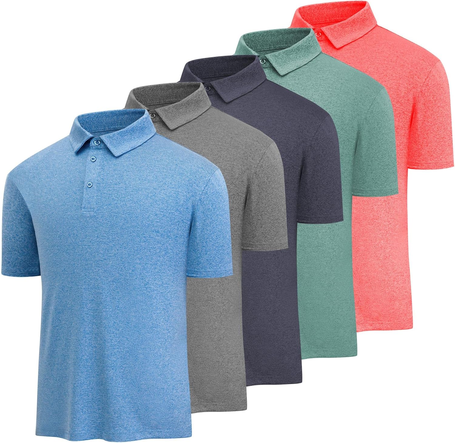 Skiennix Golf Polo Shirts - Casual Moisture-Wicking Design | Quick-Dry Short Sleeve for Men