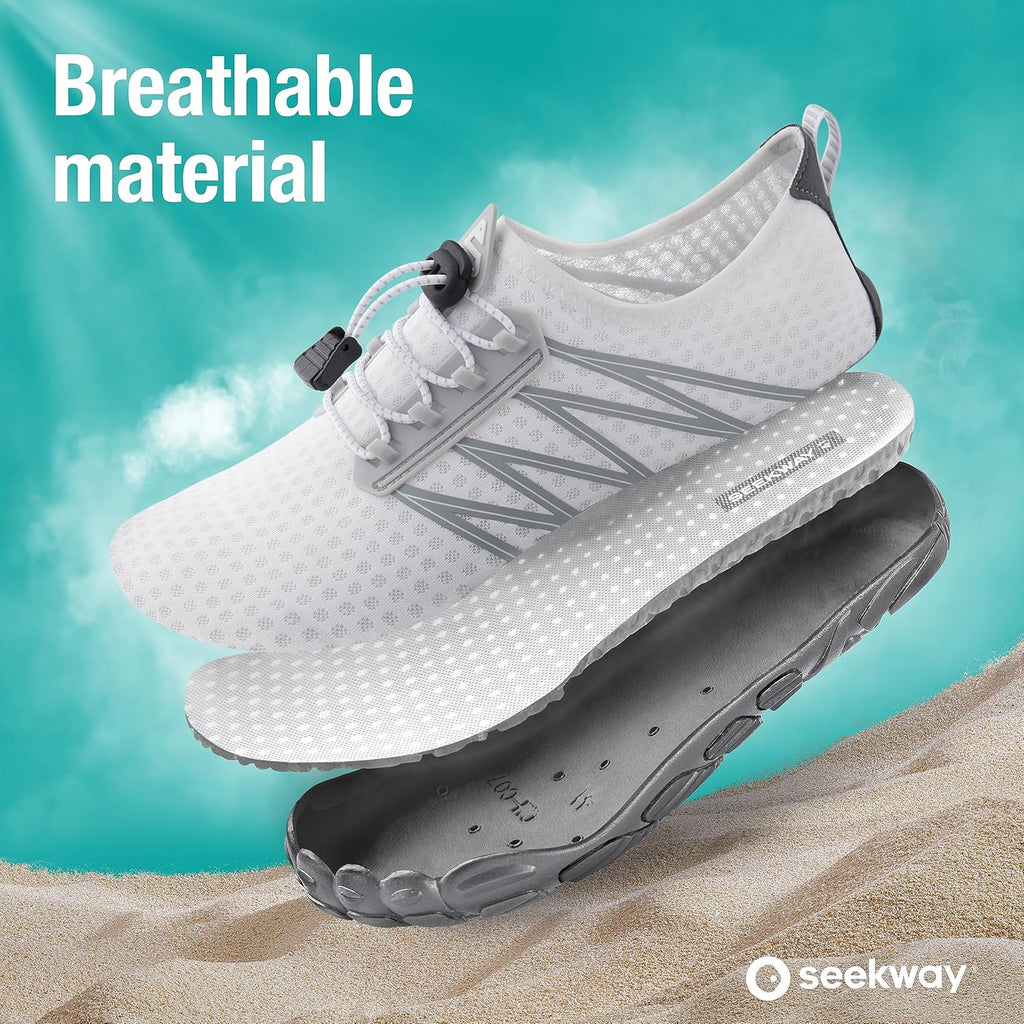 SEEKWAY Water Shoes - Quick-Dry Aqua Socks for Men & Women | Ideal for Beach, Swim, Hiking & Kayaking