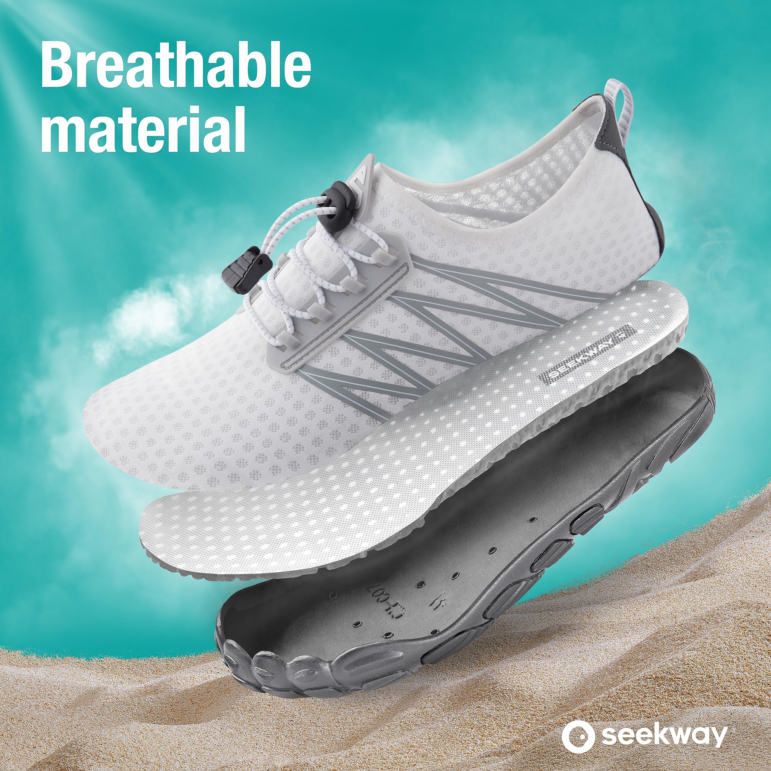 SEEKWAY Water Shoes Men Women Adult Quick-Dry Aqua Sock Barefoot for Beach Swim River Pool Lake Hiking Kayaking Surfing